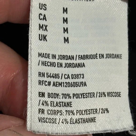 American Eagle Jogger Sweatpants Men’s M Black Zip Pockets Athletic - Picture 4 of 10